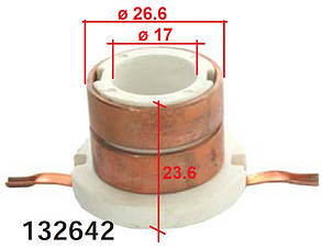 Колектор якоря генератора Agco Allis White Case Fermec Ford LCV J.C. Bamford Land Rover Leyland DAF Lister-Pe