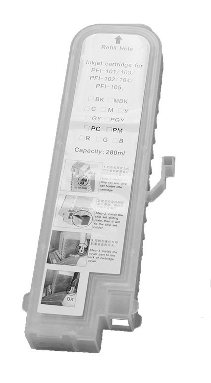 Перезаправний картридж Ocbestjet тип F3 для плотерів Canon iPF605/670/iPF770 без чипа (280 мл)