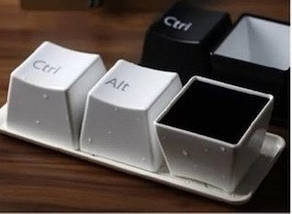 Чашки Ctrl Alt Del, білі, фото 3