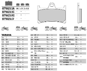 Мотоколодки BREMBO 07YA23SA аналог FDB605 / MCB611 /BRAKING BR786SM1/ EBC FA252 /FDB605 / FA380, фото 4