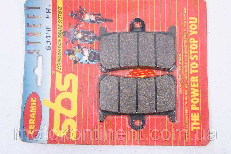 Гальмівні колодки SBS 634HF кераміка аналог FDB605 / MCB611 / BREMBO 07YA23 / BRAKING BR786SM1 / EBC FA252