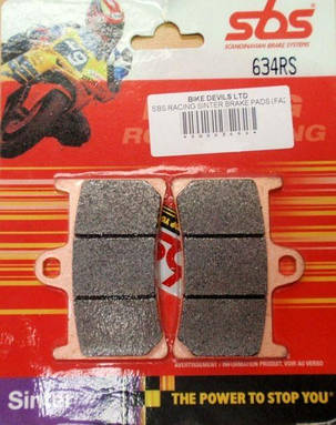 Гальмівні колодки SBS 634RS суперспорт аналог FDB605 / MCB611 / BREMBO 07YA23 / BRAKING BR786SM1 / EBC FA252, фото 1