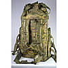 Тактичний рюкзак на 55 літрів камуфляж Multicam (Тактический военный рюкзак мульткам), фото 2