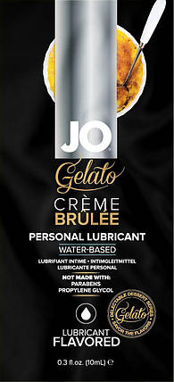 Оральний лубрикант корник System JO Gelato Creme Brulee, 10 мл , фото 1