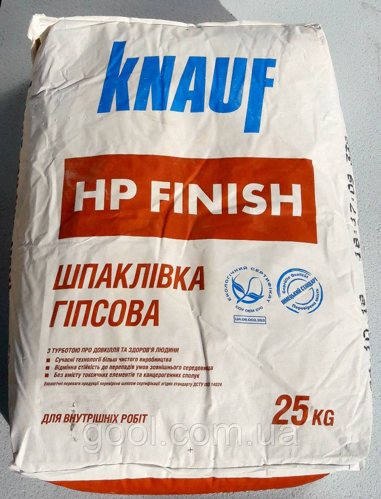 Шпаклівка Кнауф НР Фініш фінішна гіпсова мішок 25 кг (Молдова)