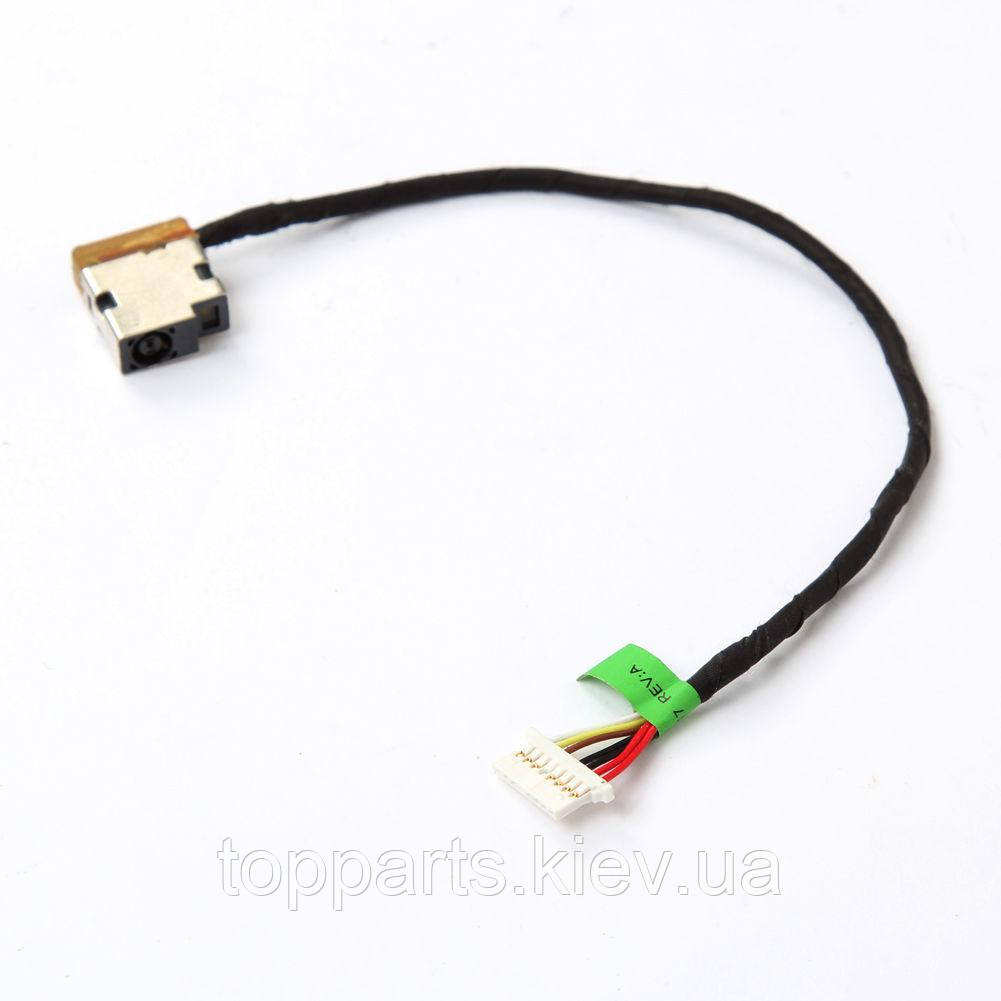 Роз'єм живлення з кабелем для HP PJ852 (4.5 mm x 3.0 mm + center pin), 8(7)-pin, 12 см, фото 1