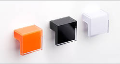 Ручка меблева 603 прозора/біла (РП-39/32-Б)