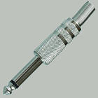 Штекер 6,35 мм моно, корпус металевий