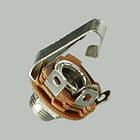 Гніздо 6,35 мм моно, монтажне, корпус металевий 10 штук