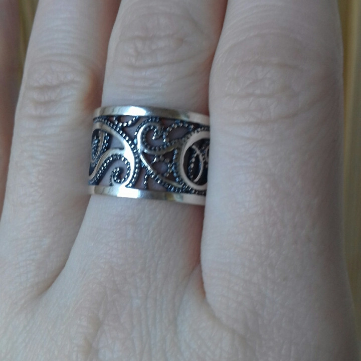 Широке срібне кільце Арагон, фото 1
