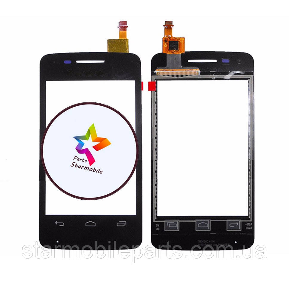 Оригінальний Сенсор (Тачскрін) для Alcatel OT4010 (Чорний), фото 1