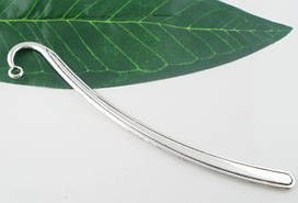 Закладка для Книги, Цинковий сплав, Античне срібло, з візерунком, 12.5 см