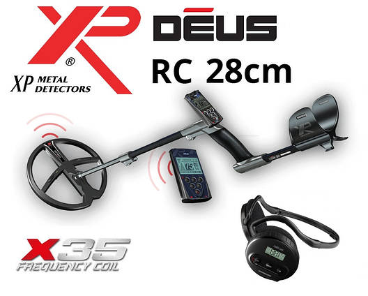 Металошукач XP DEUS 28 RC X35 (Деус) з котушкою 28 см і бездротовими навушниками WS4, фото 1