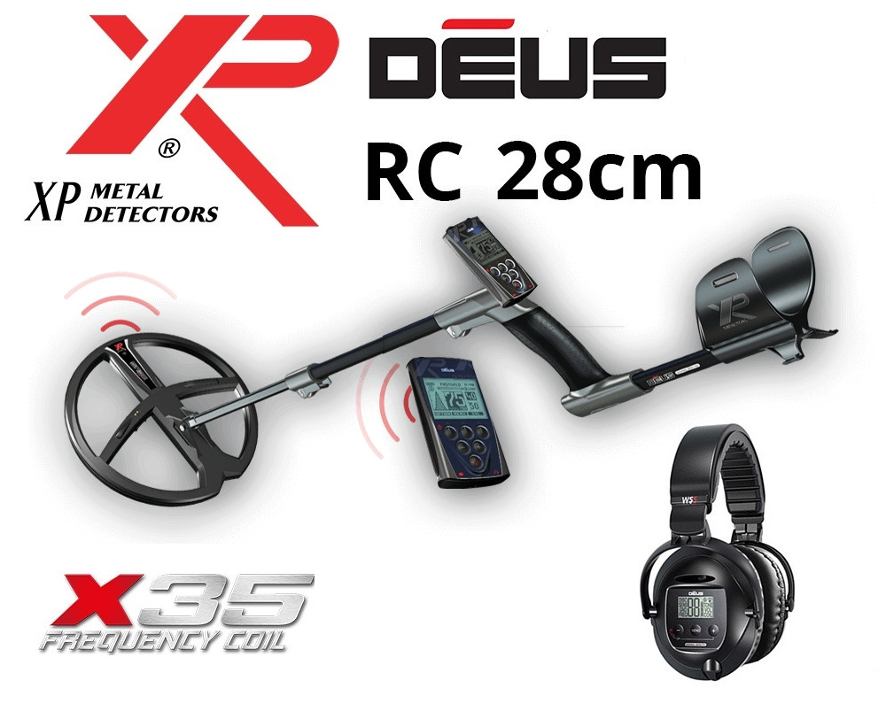 Металошукач XP DEUS 28 RC X35 (Деус) з котушкою 28 см і бездротовими навушниками WS5
