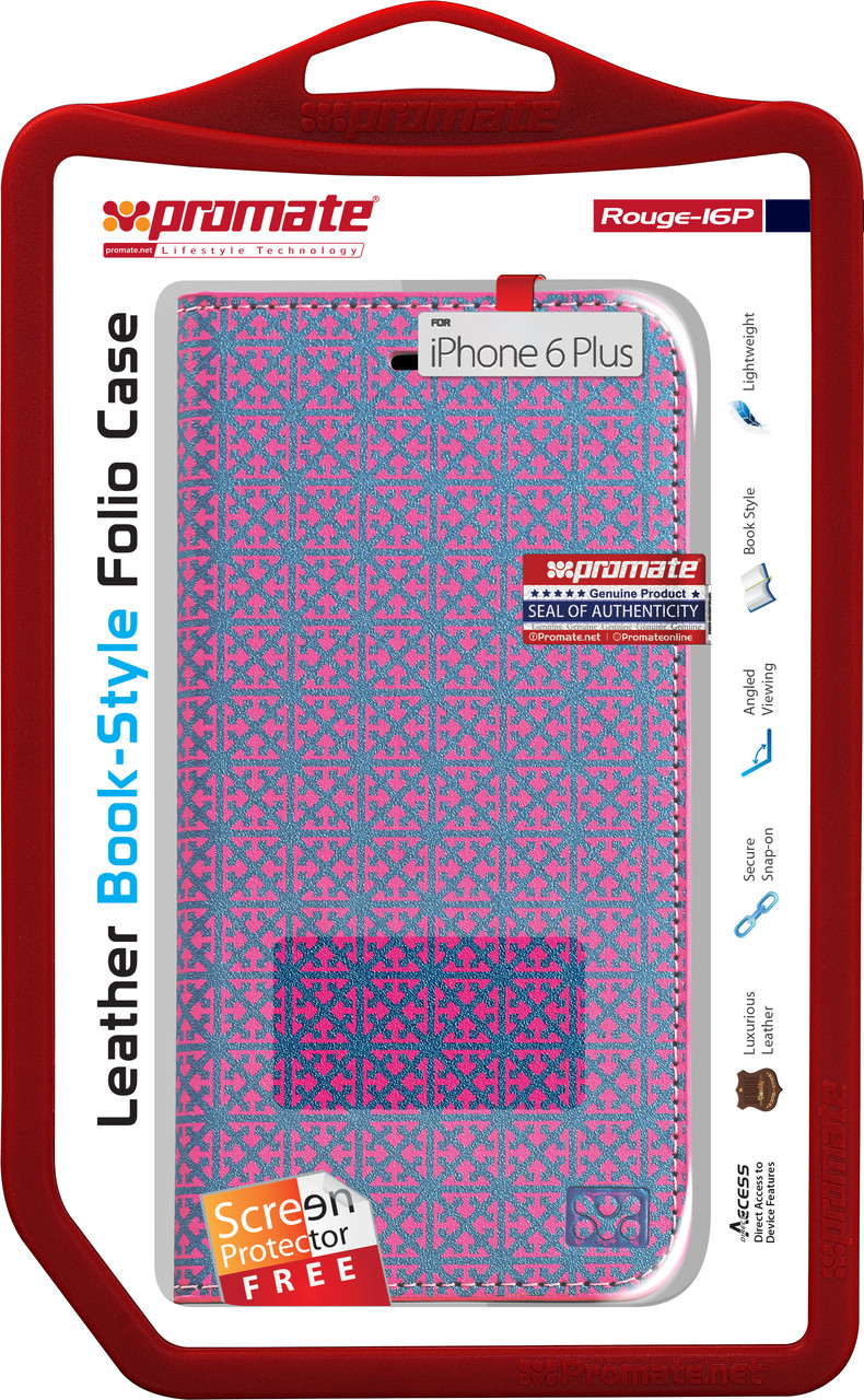 Чохол для iPhone Promate Rouge-i6P Pink (rouge-i6p.pink), фото 1