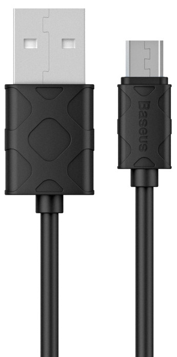 Кабель USB Baseus Yaven MicroUSB 1м, Black (CAMUN-01), фото 1