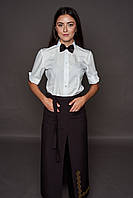 Фартух офіціанта коричневий