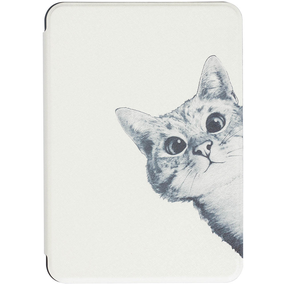 Чехол Galeo TPU Print для Amazon Kindle Paperwhite 2018 Funny Cat White, фото 1