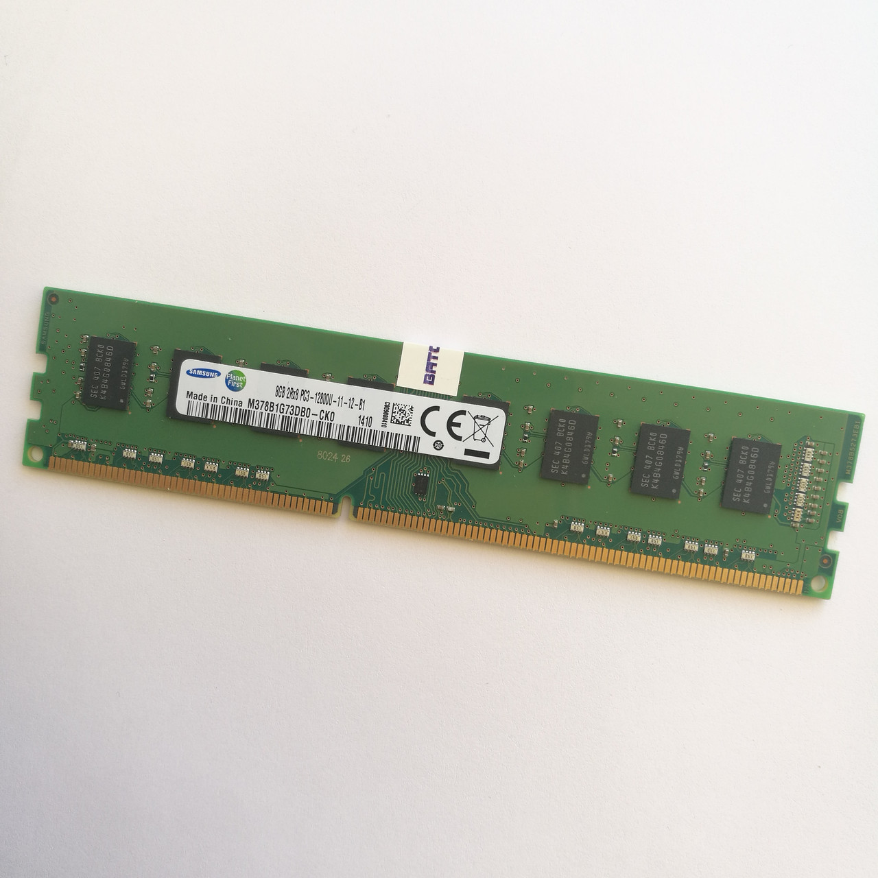 Оперативна пам'ять для комп'ютера Samsung DDR3 8Gb 1600MHz PC3-12800U 2R8 CL11 (M378B1G73DB0-CK0) Б/В