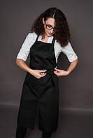 Фартух офіціанта чорний водовідштовхуюча тканина