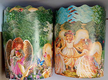 Паперові форми для випікання оптом 130*85 Ангелочки