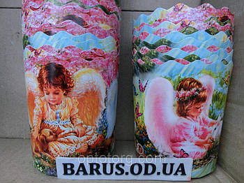 Паперові форми для випікання оптом 130*85 Ангелочки