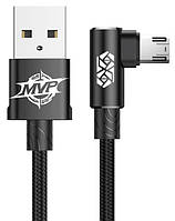 Кабель USB Baseus MVP Elbow MicroUSB 1м, Black (CAMMVP-A01)