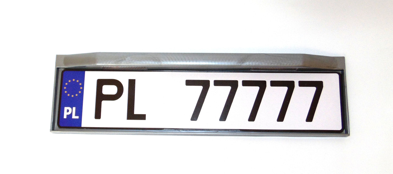 Рамка номерного знака с подсветкой, серая, 1шт - фото 4 - id-p749177767