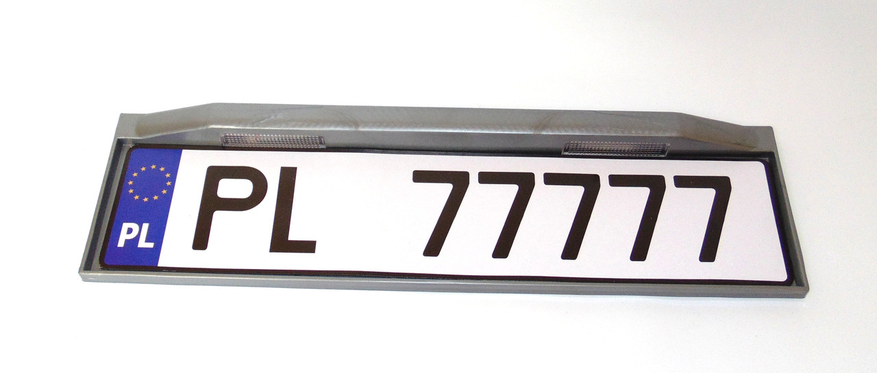 Рамка номерного знака с подсветкой, серая, 1шт - фото 8 - id-p749177767