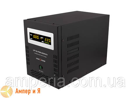 ДБЖ LogicPower LPY-B-PSW-6000VA+ (4200W) з правильною синусоїдою, струм заряду 10A/20A, 48 В, фото 1