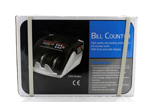 Лічильна машинка для грошей bill counter 5800MG лічильник грошей грошово-рахункова машинка валют, фото 2