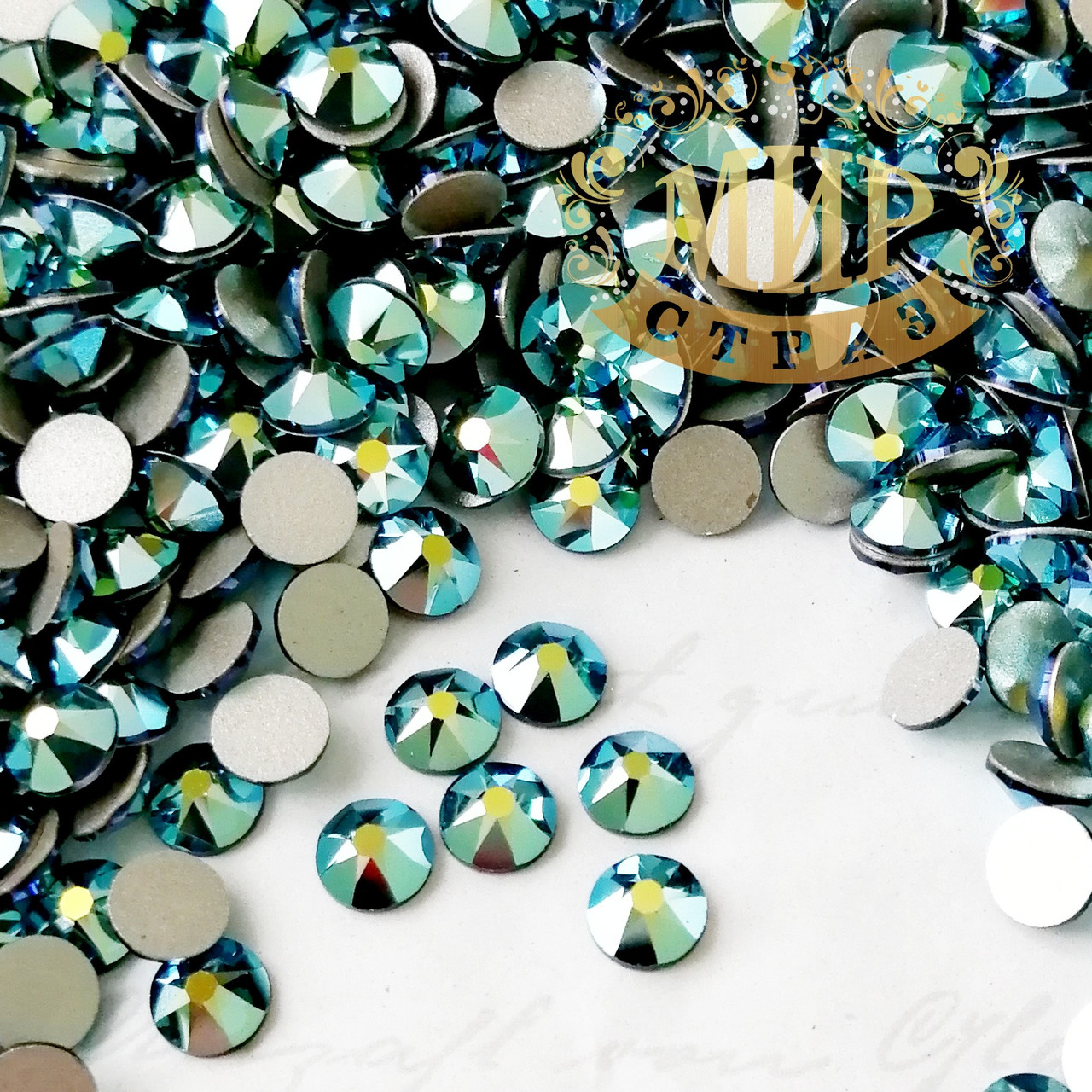 Стрази Swarovski, колір Emerald AB, ss20 (4,6-4,8 mm)*100 шт.