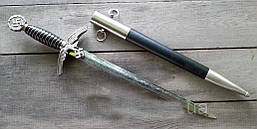 Кортик / кинджал Люфтваффе + піхви пресскожа з гравіюванням копія нагородної зброї відмінну якість на