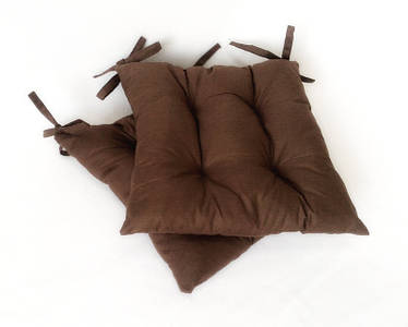 Подушка на стілець коричнева Gold 40*40 см подушка для стільця табурету