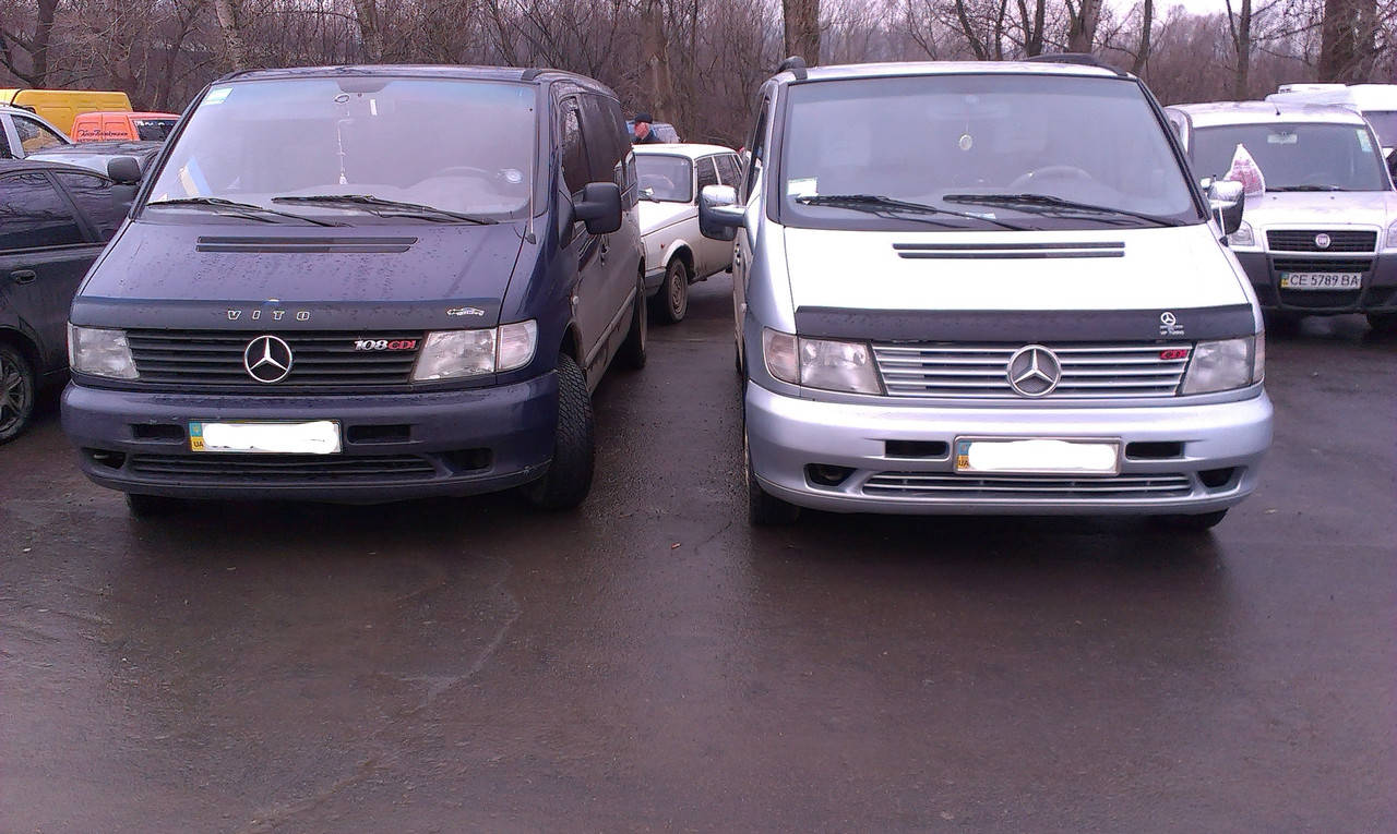 

Дефлектор капота, мухобойка Mersedes Vito W638 с 1996г- VIP