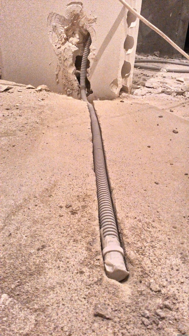 датчик теплої підлоги в гофрованій трубці