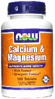 Кальцій і Магній Цитрат Now Foods Calcium & Magnesium 100 Tabs