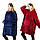 Плед Huggle з капюшоном Ultra Plush Blanket Hoodie Синій, фото 3