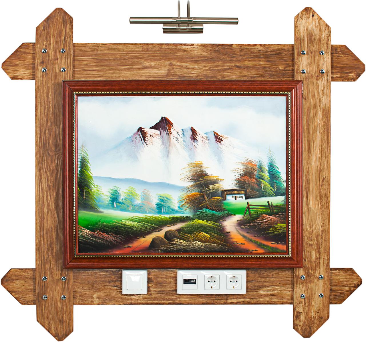 Дерев'яний приліжковий модуль 4, фото 1