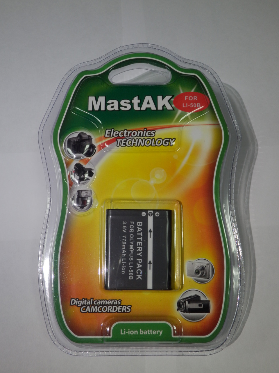 Акумулятор до фотоапарата Оlympus MastAK Li-50b 3,6 v 770mAh, фото 1