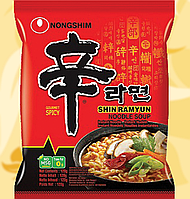 Локшина швидкого приготування, Nongshim, Рамен, Гострий, 120г, Корея, СтЮм