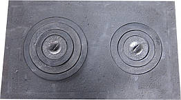 Плита чавунна печена з комфорками ПД-3 (710 х 410 мм.)