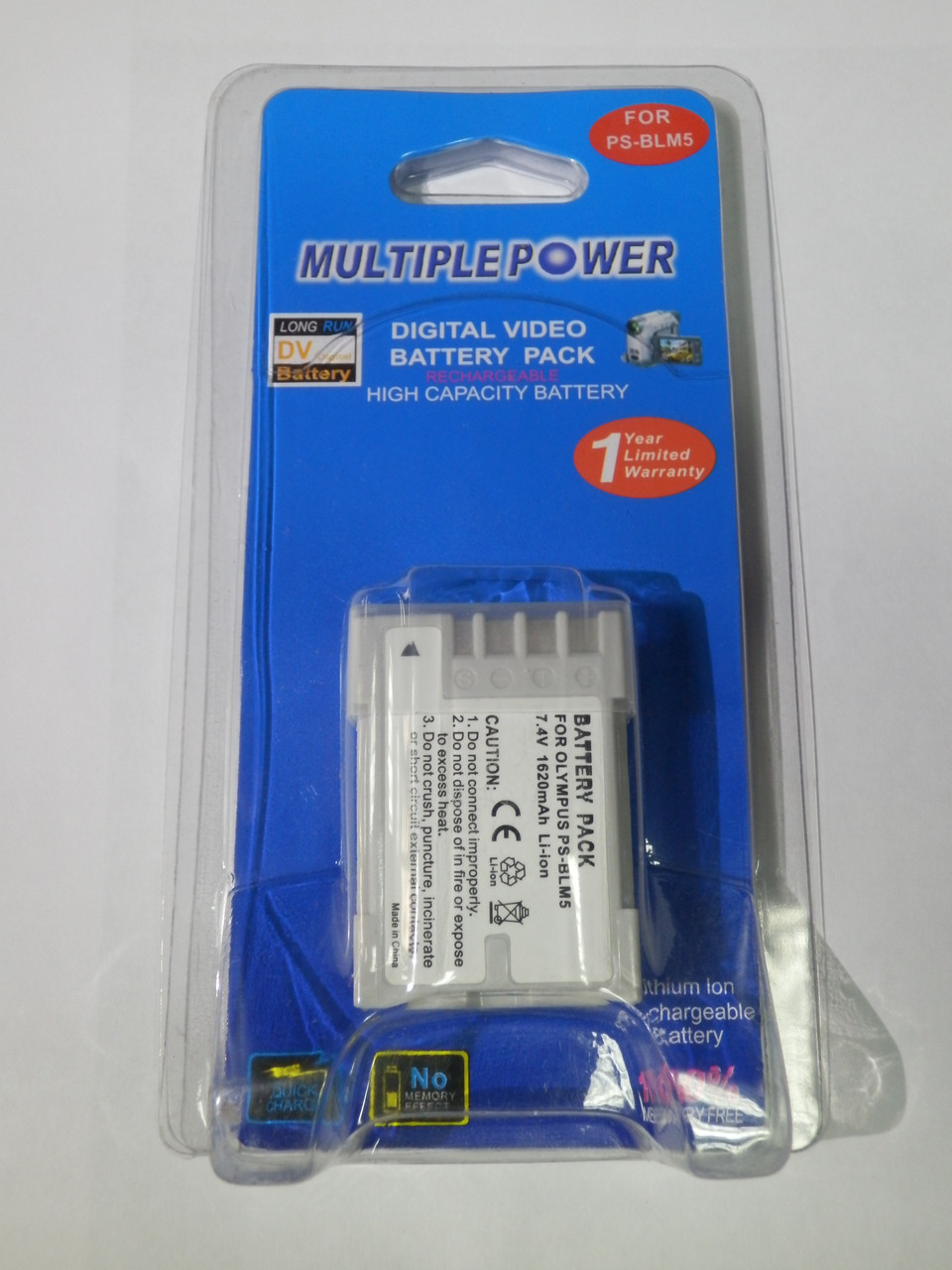 Акумулятор до фотоапарата Оlympus MastAK BLM-5 ( 7,2 v 1600mAh ), фото 1