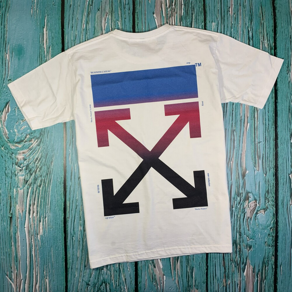 Футболка Біла - Off-White Gradient • Ориг бірки XS