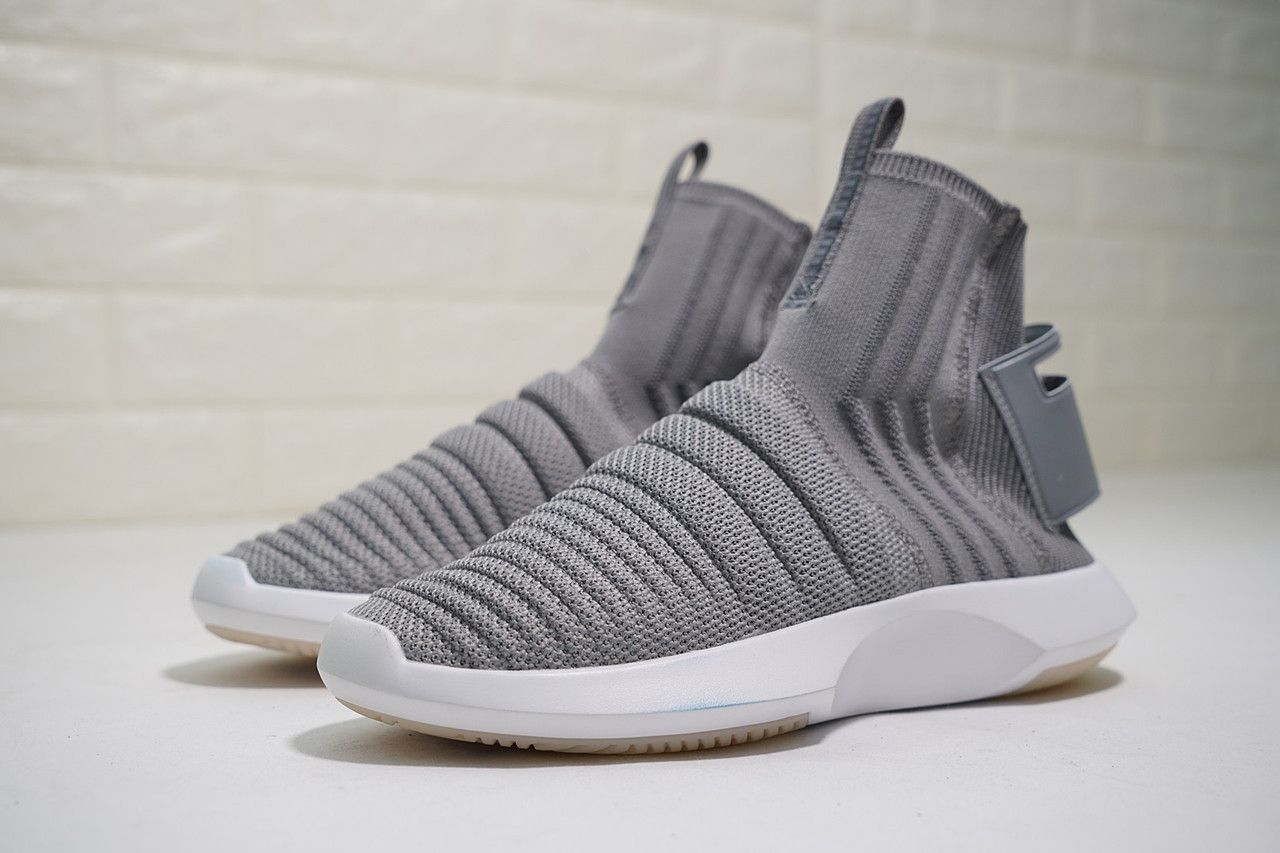 Чоловічі кросівки Адідас Crazy 1 ADV Sock Grey, фото 1