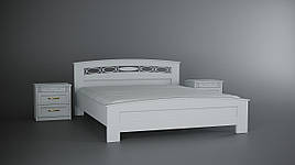 Ліжко дерев'яне біле Верона
