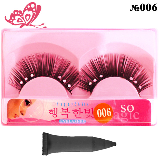 Купити Накладні Вії Стрічкові зі Стразами і Клеєм GCO-500 для очей за оптовою ціною можна в нашому інтернет магазині косметики https://opt21.com з доставкою по всій Україні від Компанії 