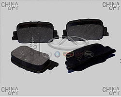 Колодки тормозные задние, дисковые, Geely FC, BYDF3-3502160, Polbrake
