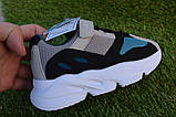 Кросівки дитячі аналог Adidas Yeezy 700 адідас ізі буст синій сірий адідас 31-32, фото 4