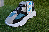 Кросівки дитячі аналог Adidas Yeezy 700 адідас ізі буст синій сірий адідас 31-32, фото 6